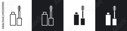 Mascara icons graphic vectors