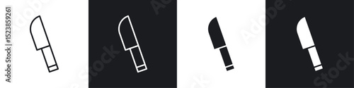 knife icons graphic vectors