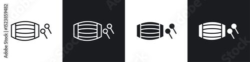 Muslim drum icons graphic vectors