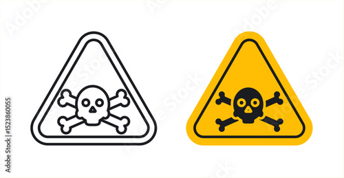 Danger signs graphic vectors