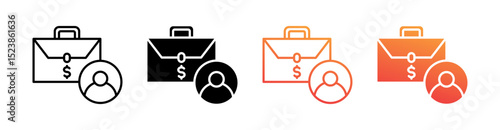 Business Multiple Style Icon Set Vector 