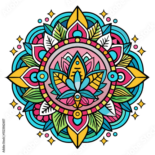 Flower Art SVG – Bold Line Floral Shape for Coloring Pages, Wall Decor, and Crafts