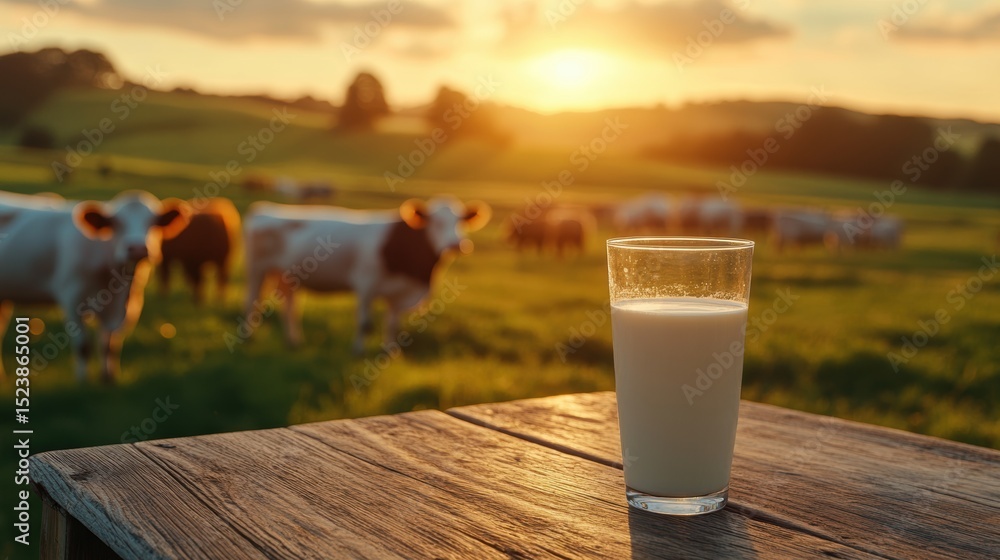 Fresh milk from pitcher into the glass with grass field and cows with a natural background,fresh milk ad template banner,Cows live on natural pastures, packaging with milk packs concept. Fresh milk from pitcher into the glass with grass field and cows with a natural background,fresh milk ad template banner,Cows live on natural pastures, packaging with milk packs concept.
