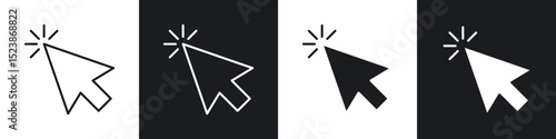 Mouse icons vector graphics for web designs