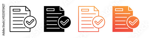 Conclusion Multiple Style Icon Set Vector 