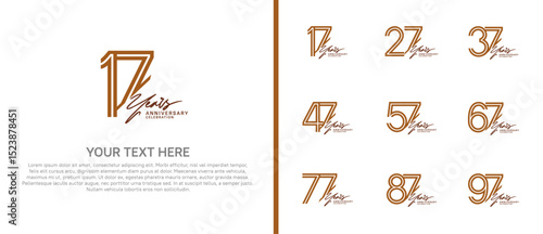 Photos logo anniversary set