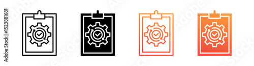 Change Management Multiple Style Icon Set Vector 