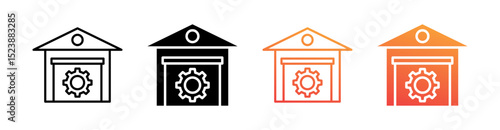 Company Management Multiple Style Icon Set Vector 