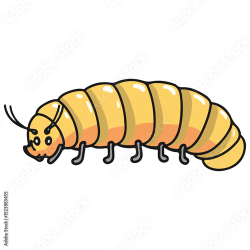 silkworm, insect, vector, transparent background, organism, bombyx mori, isolated, animal, nature