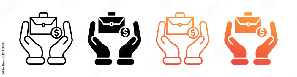 Business Multiple Style Icon Set Vector Business Multiple Style Icon Set Vector