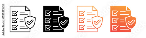 Principle Multiple Style Icon Set Vector 