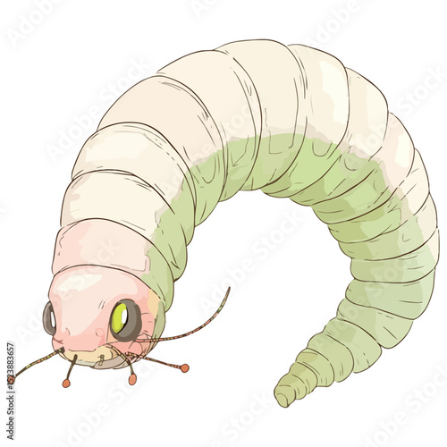 silkworm, insect, vector, transparent background, organism, bombyx mori, isolated, animal, nature
