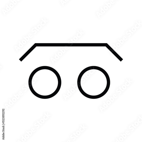 Private browsing icon vector. Incognito mode symbol for internet privacy, security, and anonymity use

