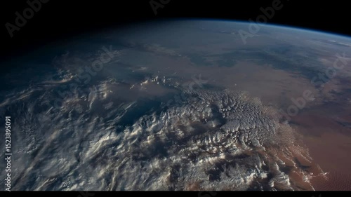 earth rotates from space with excellent quality