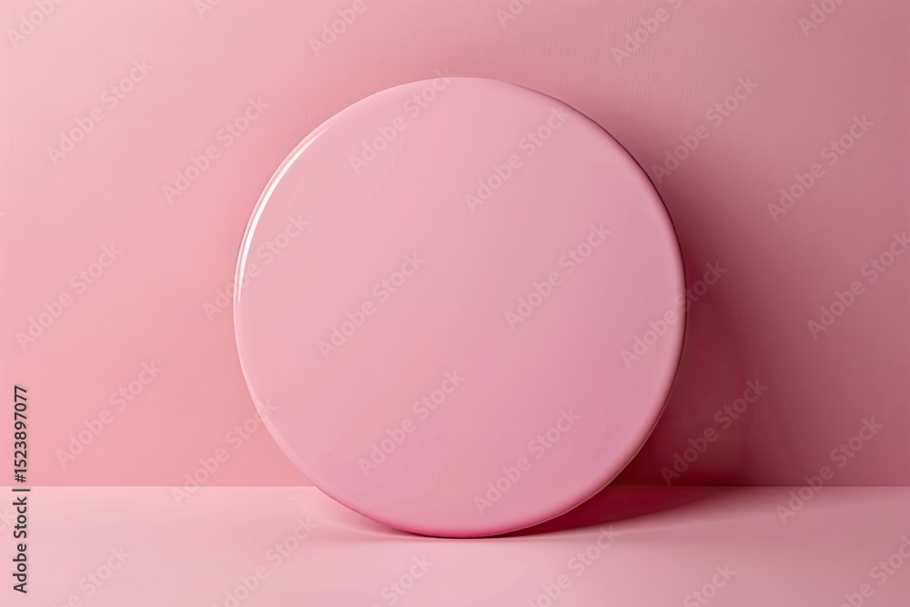 High Detail Visual of Circular Badge Mockup Design High Detail Visual of Circular Badge Mockup Design