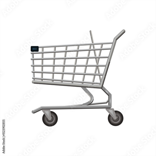 Shopping cart emoji vector 10 eps.