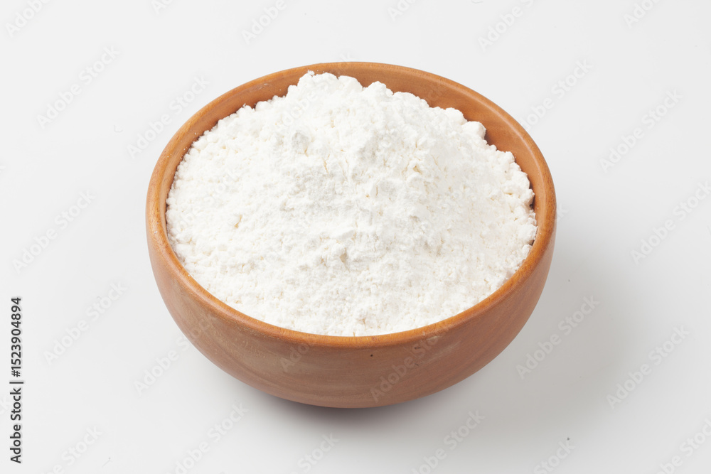Flour is a powder made by grinding wheat.
Flour is a powder made by grinding wheat.