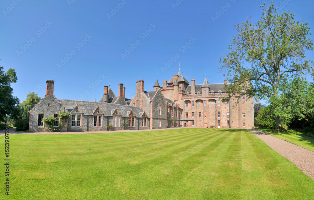 Fototapeta premium Thirlestane Castle medieval residence of Earls of Lauderdale in Scotland