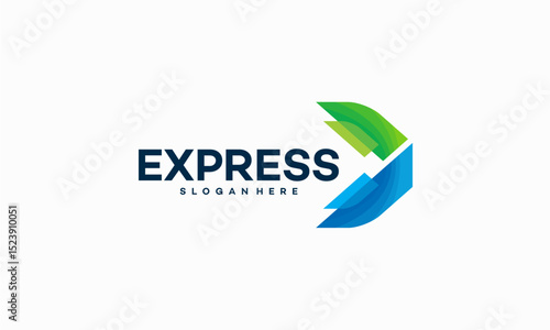 Free Download Fast Forward Express logo designs vector, Modern Express logo template - GFXLoad
