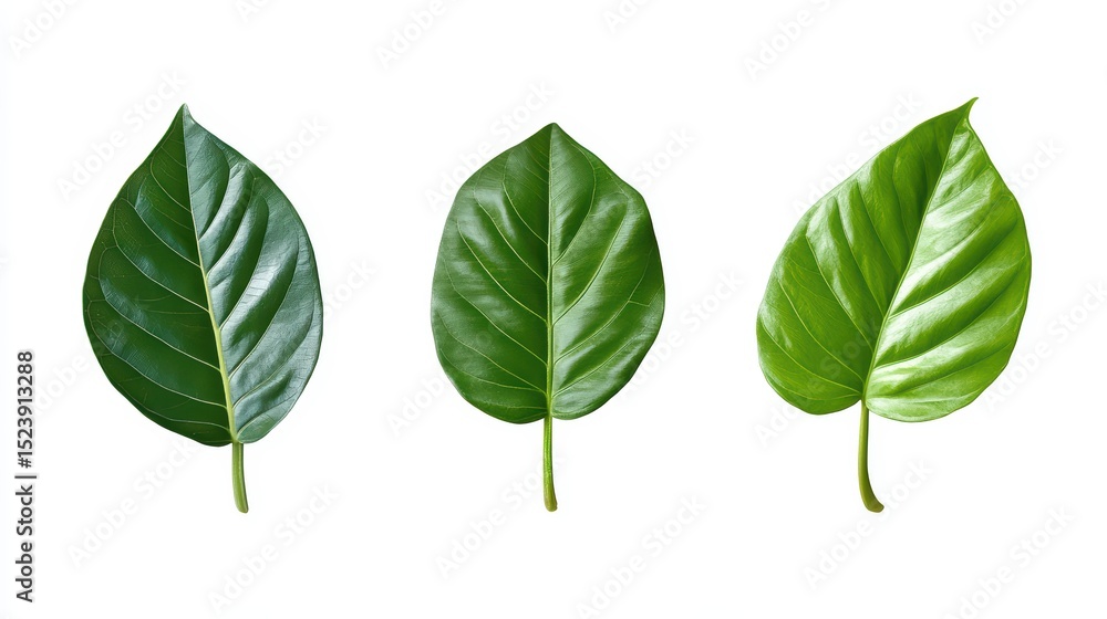 Green Leaves Isolated. Green Leaves Isolated.