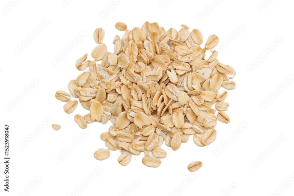 Rice seeds isolated on white background Rice seeds isolated on white background