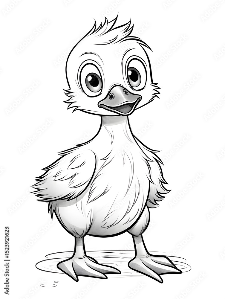 Fototapeta premium A cute baby duckling.