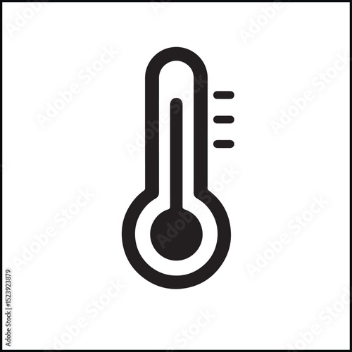 Digital Thermometer Symbol Vector Icon