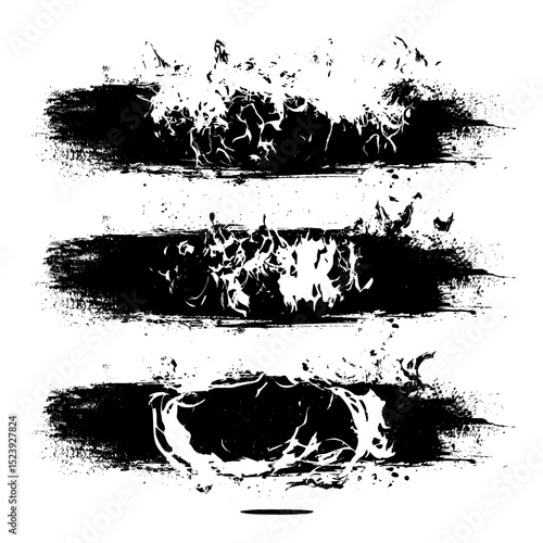 The 3D modern effect features scorched paper with realistic fire burn holes and edges, glowing fire, hot smoke, and a dark charred border that forms dynamic burning shapes