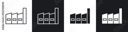Industry icon symbol collection on white background.
