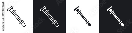 Flute icon symbol collection on white background.