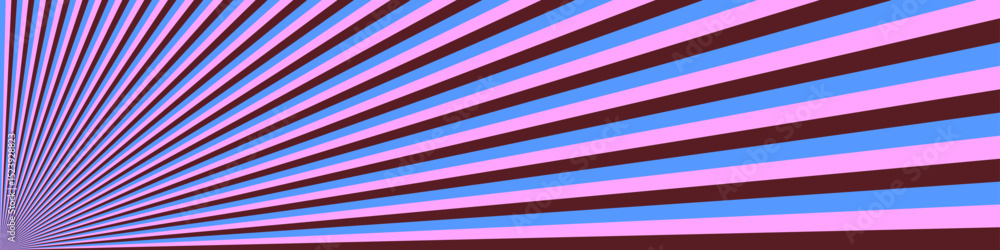 Obraz premium Geometric multicolor burst stripe pattern background