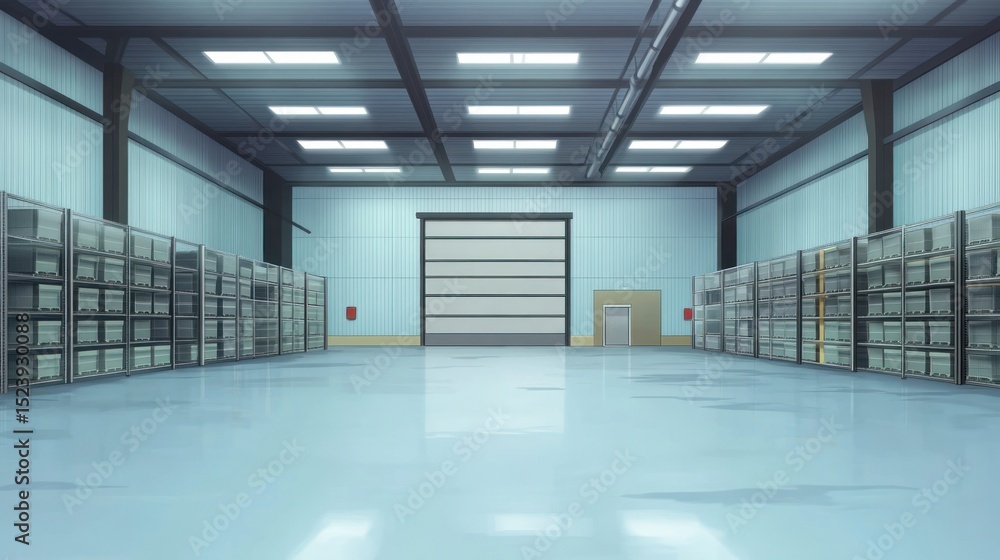 Fototapeta premium Spacious warehouse interior