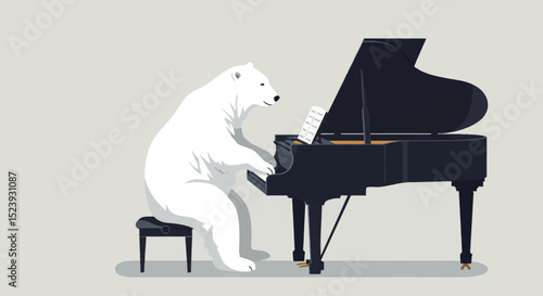 Polar Bear Piano Concert A Whimsical Animation of Arctic Music