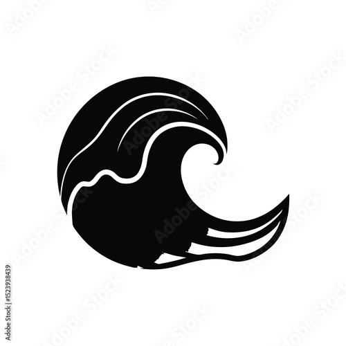 Willow Branch Vector Silhouette Drooping Green