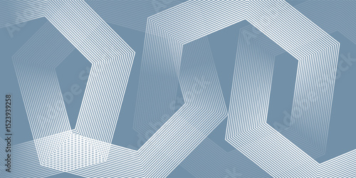 Digital abstract background hexagon lines on gray background. Futuristic digital network stripe line art design for poster, brochure, cover, website, banner. modern vector eps10