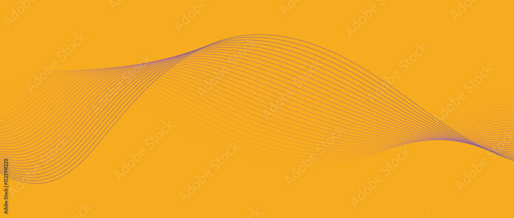 Abstract wave lines in purple yellow gradient on minimalist background. Futuristic and dynamic look, perfect for tech, digital, and modern design projects. Abstract wave lines in purple yellow gradient on minimalist background. Futuristic and dynamic look, perfect for tech, digital, and modern design projects.