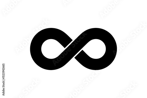 Infinity symbol endless loop vector graphic design