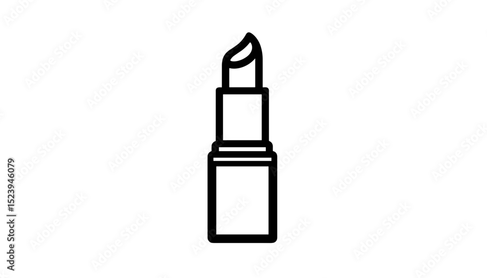 Lipstick tube in minimalist style Lipstick tube in minimalist style
