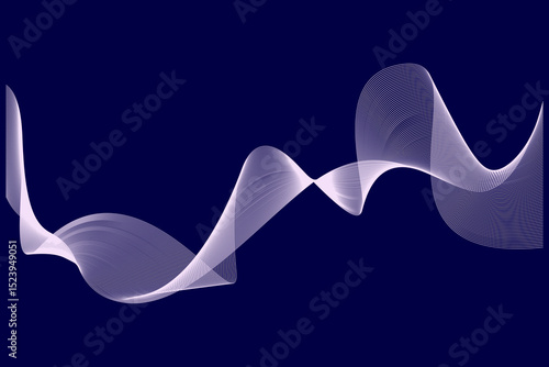 Wave pattern, radiating elegance and fluid motion. Ideal for modern branding, digital art, and minimalist design projects. Illustration vector design. EPS 10