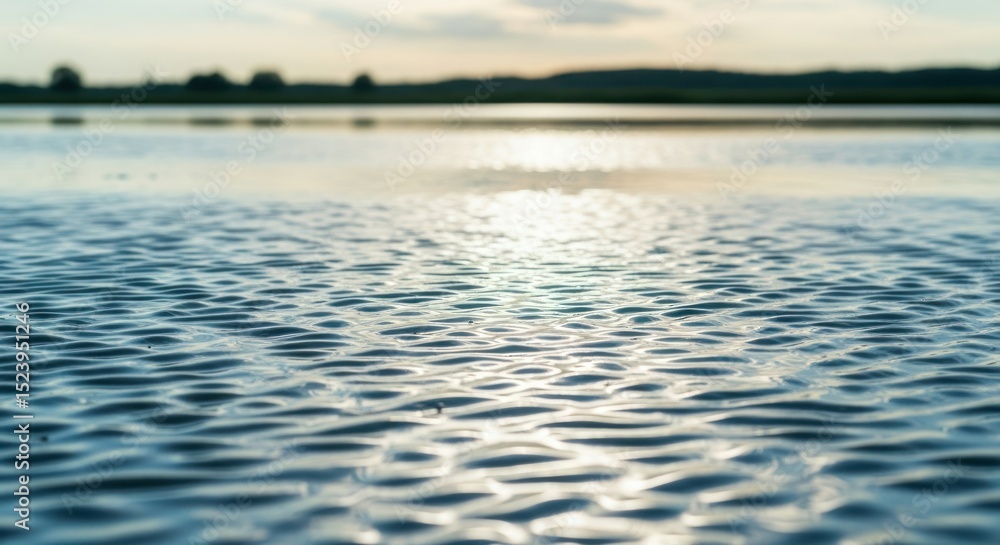 Obraz premium Close-up view of rippled water surface.