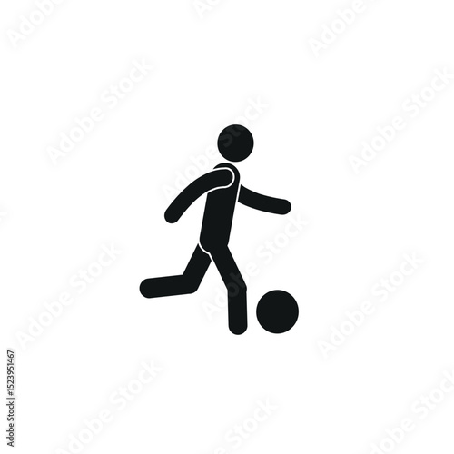 man with a ball, pictogram, healthy lifestyle, sports game, soccer player, ball, soccer