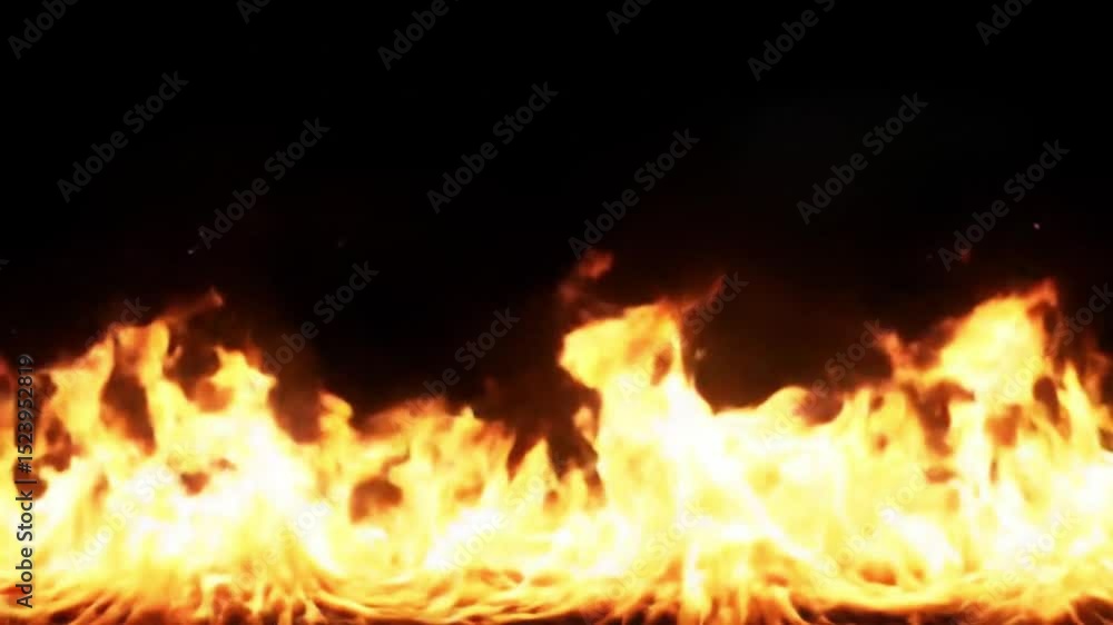 Realistic fire spinning perfectly with smoke Realistic fire spinning perfectly with smoke