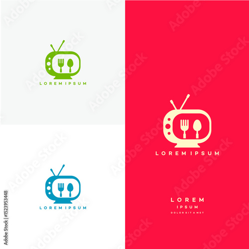 Food Channel logo designs concept vector, Cooking Television logo, Creative logo