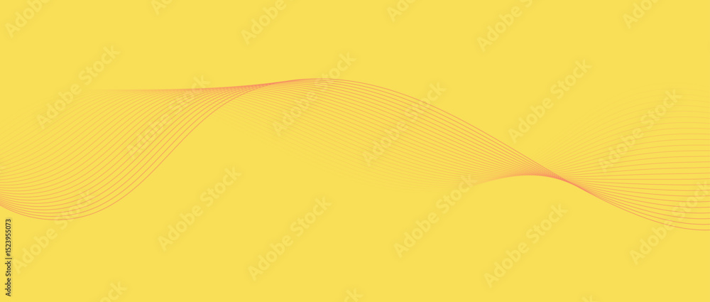 Abstract wave lines in yellow orange gradient on minimalist background. Futuristic and dynamic look, perfect for tech, digital, and modern design projects. Abstract wave lines in yellow orange gradient on minimalist background. Futuristic and dynamic look, perfect for tech, digital, and modern design projects.
