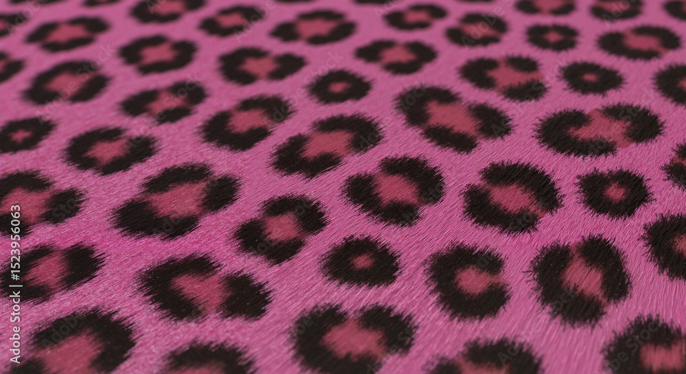 Obraz premium Pink leopard print pattern on fabric background