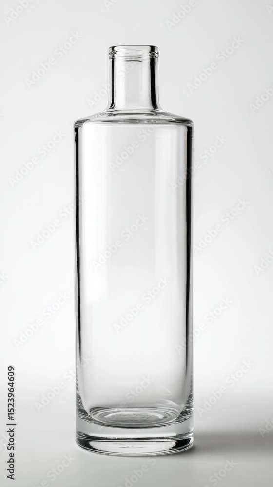 Transparent Empty Bottle For Liquids Storing and Serving Transparent Empty Bottle For Liquids Storing and Serving