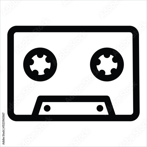 Cassete  Icon Element For Design
