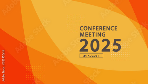 Banner to the online conference background. Web media event. Dynamic Background. Futuristic Poster for Corporate Meeting, Online Courses, Webinar, Seminar. Conference, Business Event Announcement.