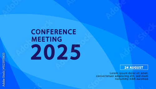 Banner to the online conference background. Web media event. Dynamic Background. Futuristic Poster for Corporate Meeting, Online Courses, Webinar, Seminar. Conference, Business Event Announcement.