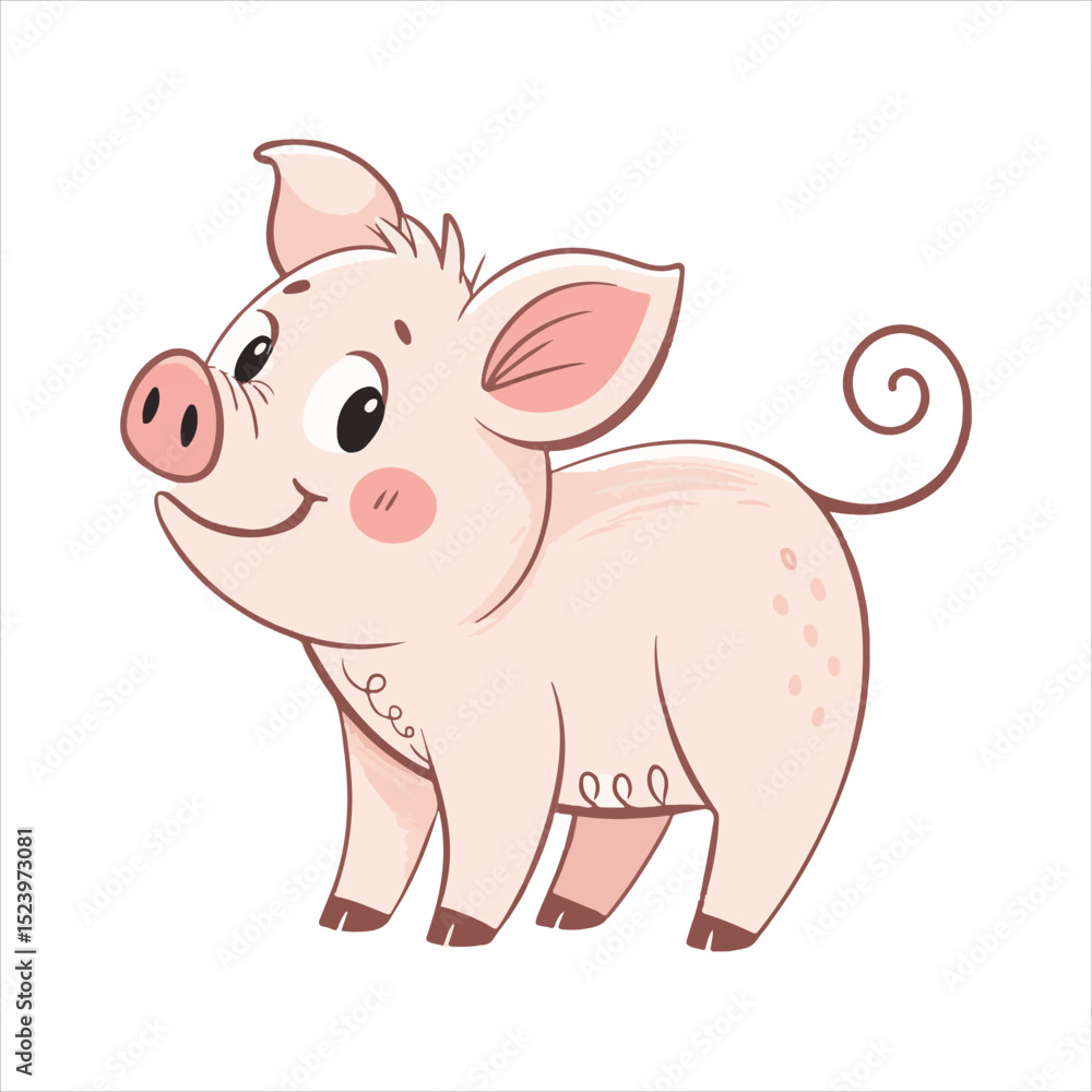 Naklejka premium Pig Vector
